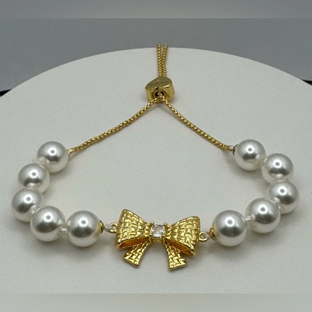 KATE SPADE Wrapped In A Bow Slider Bracelet NWT with Dust Bag